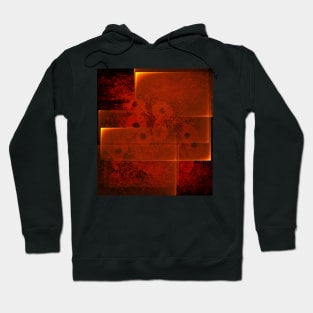 Abstract fiery landscape Hoodie